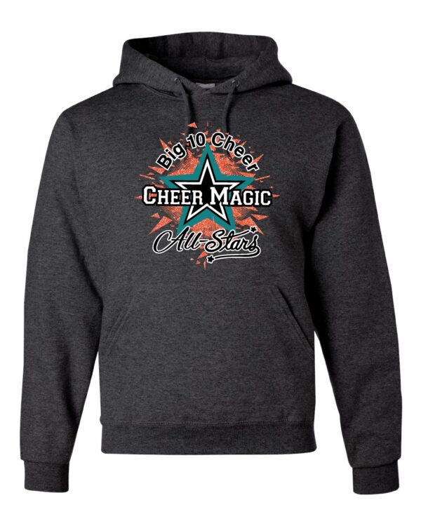 CMA Shatter Star Hoodie with Neon Coral Glitter - Image 3