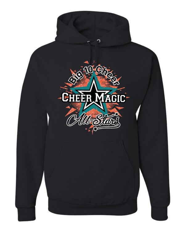 CMA Shatter Star Hoodie with Neon Coral Glitter - Image 5