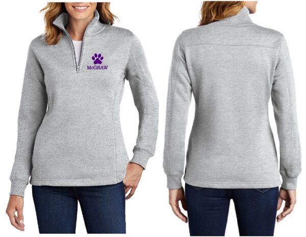 McGraw Ladies 1/4 Zip Sweatshirt