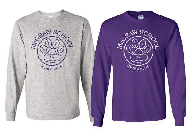 McGraw 100% Heavy Cotton Long Sleeve T-shirt