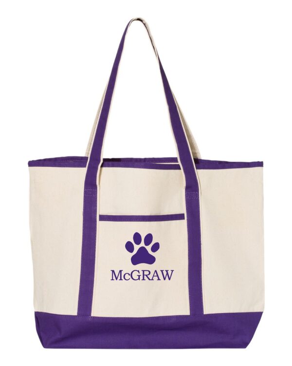 McGraw Large Canvas Deluxe Tote