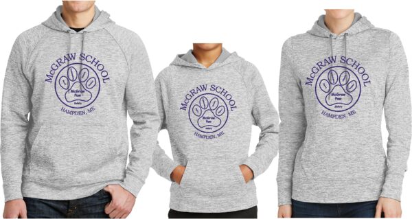 McGraw 100% Polyester PosiCharge Hooded Pullover