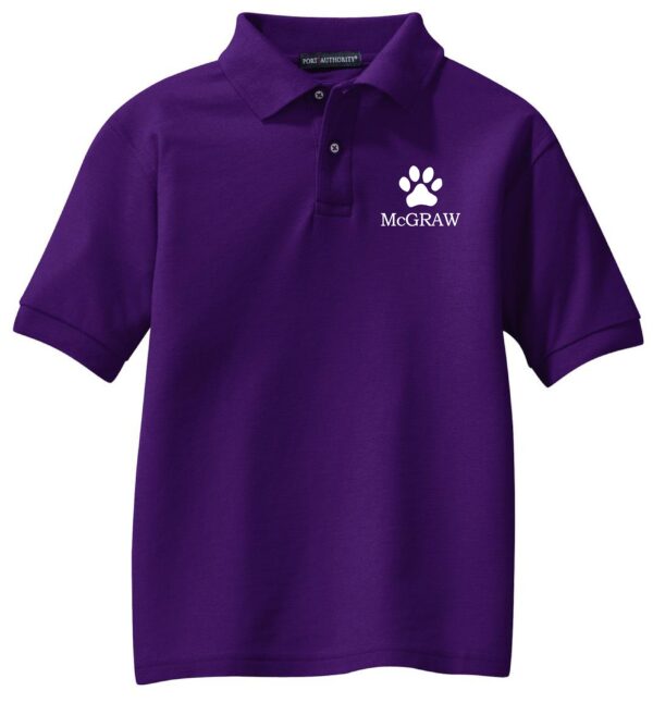 McGraw Youth Silk Touch Polo - Image 3