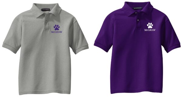 McGraw Youth Silk Touch Polo
