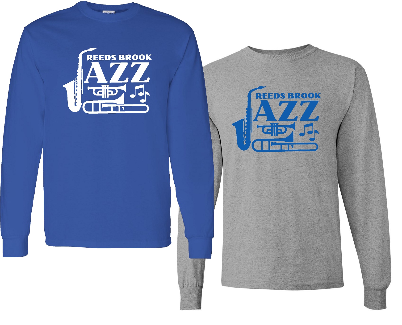 Reeds Brook Jazz 100% Heavy Cotton Long Sleeve T-shirt