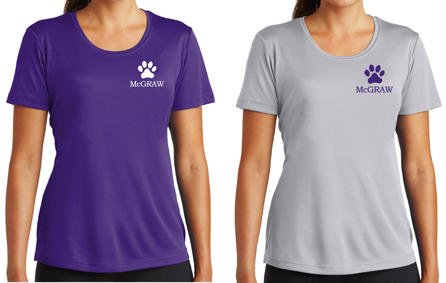 McGraw 100% Polyester Performance Ladies T-shirt