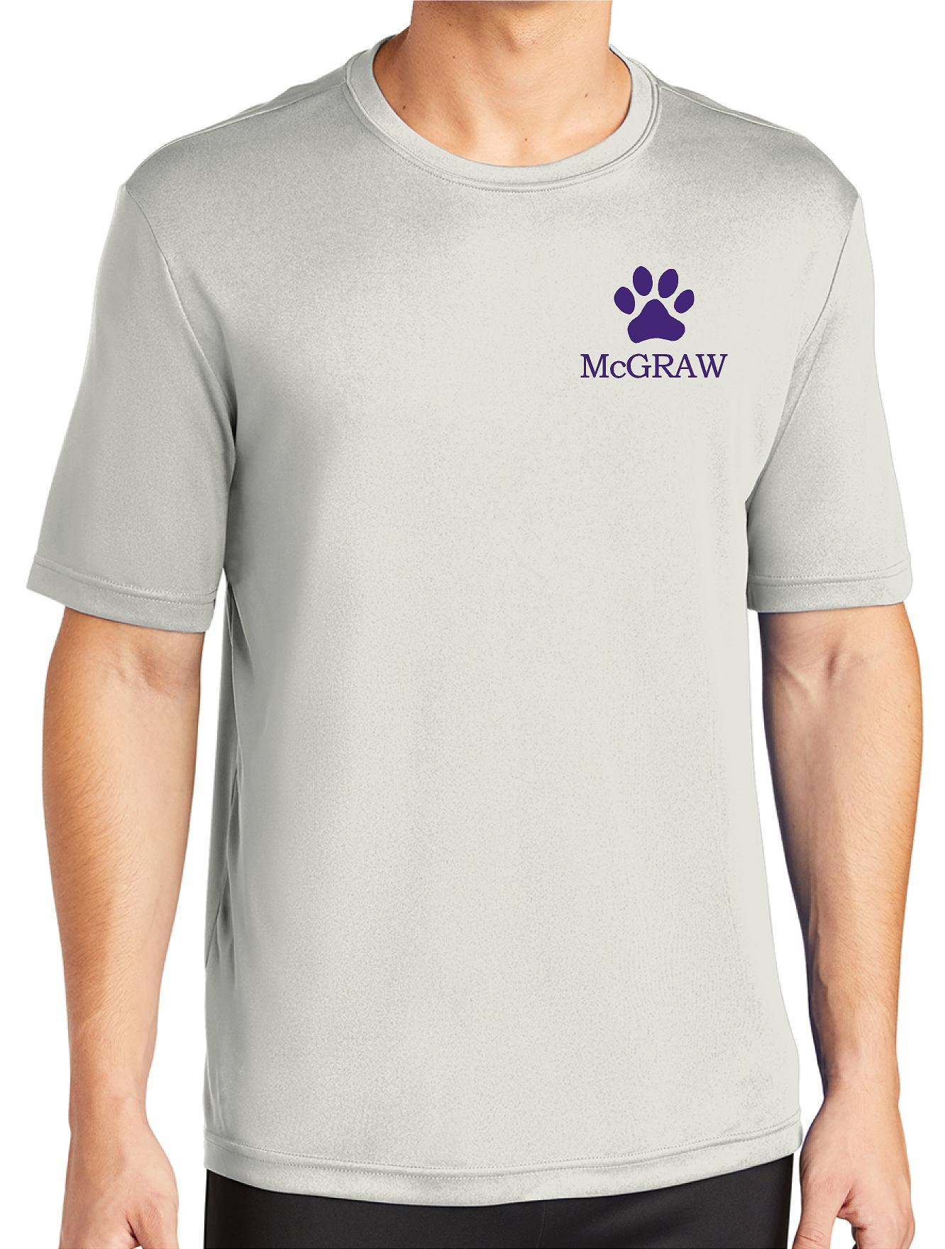 McGraw 100% Polyester Performance Unisex T-shirt - Image 5