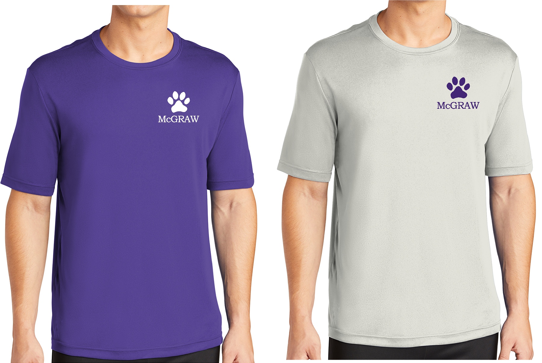 McGraw 100% Polyester Performance Unisex T-shirt